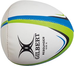 Gilbert rugbybal rebounder trainingsbal maat 5 groen blauw