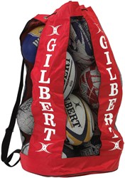 Gilbert rugby tas ademende ballen rood - grote capaciteit sporttas