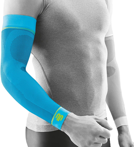 Bauerfeind Sports compression sleeves arm, M long, Rivera - 1 Paar