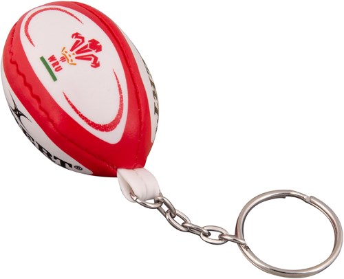 Gilbert rugbybal sleutelhanger Wales - rugby accessoire voor fans