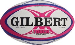 Gilbert rugbybal Touch roze en blauw - maat 4 trainingsbal