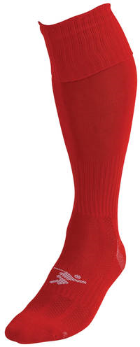 Precision Plain Pro Football Socks Junior - Red - 3-6