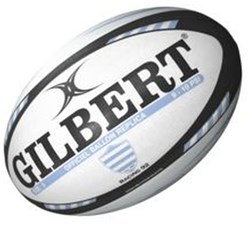 Gilbert rugbybal replica maat 5 zwart-wit trainingsbal