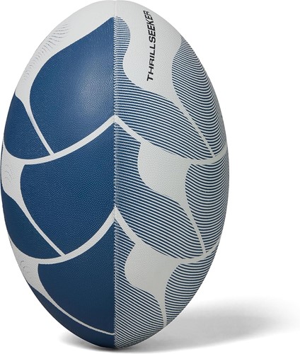 Canterbury Thrillseeker Rugby Ball Wit / Blauw 5-2