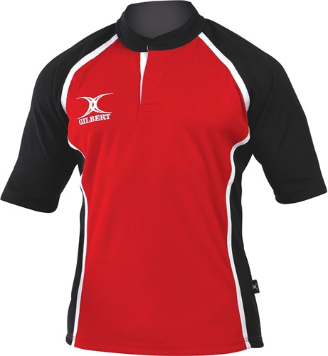 Gilbert rugbyshirt sportkleding XACT Two Tone zwart amber large-2
