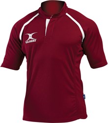 Gilbert rugby shirt XACT maroon extra small sportshirt unisex