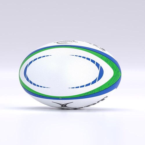 Gilbert rugbybal Barbarian HD - maat 5 - blauw groen - speelgoed-2