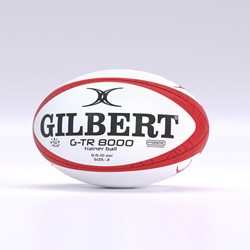 Gilbert rugby trainingsbal G-TR8000 maat 5 rood voor sportplezier