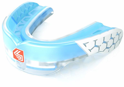 Shock Doctor Gel Max Power Mouth Guard Trans Blauw Adult