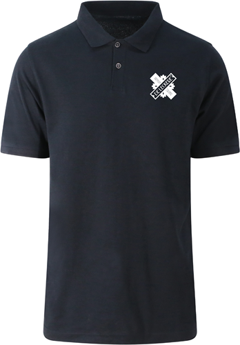 Polo-shirt De Leckere zwart met logo