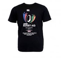 Canterbury dames rugby T-shirt zwart - Rugby Aid sportshirt katoen