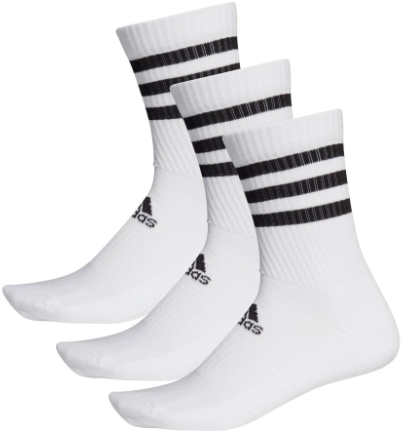 Adidas Cushion Crew Sock 3 Pack - White - XSmall