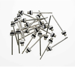 Precision ballenpomp naald - 2mm staal zilver - 24 stuks