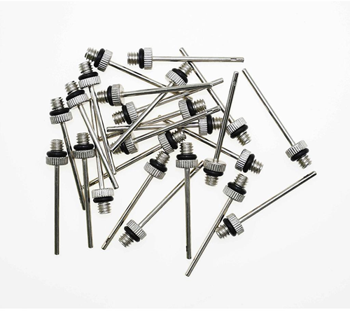 Precision ballenpomp naald - 2mm staal zilver - 24 stuks