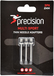 Precision ballenpomp naald adapters 3 stuks - dunne naaldventielen zilver