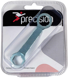 Precision noppenmoersleutel voetbal aluminium zilver - stud spanner