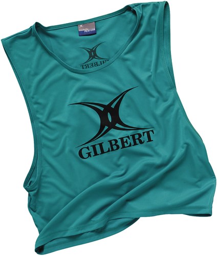Gilbert Rugbyhesje Polyester Groen - Volwassenen
