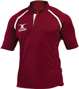 Gilbert Rugbyshirt Xact Ii Donker Rood - 3XL