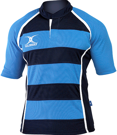 Gilbert rugby shirt Xact II Hoop XS multikleur polyester sportkleding