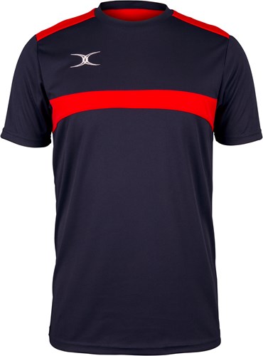 Gilbert T-shirt Photon Blauw Rood - Kinderen - 128 - Sportshirt