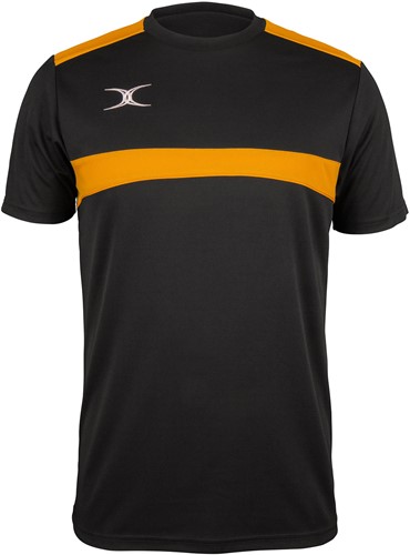 Gilbert T-shirt Photon Zwart / Geel - 3XL