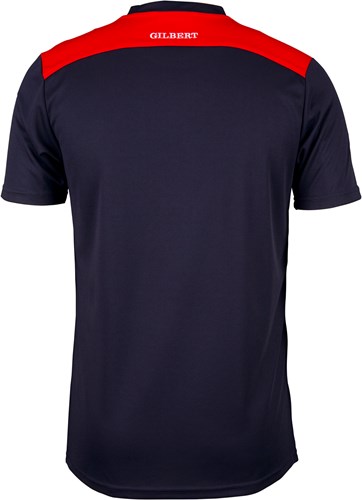Gilbert T-shirt Photon Blauw Rood - Kinderen - 128 - Sportshirt-2