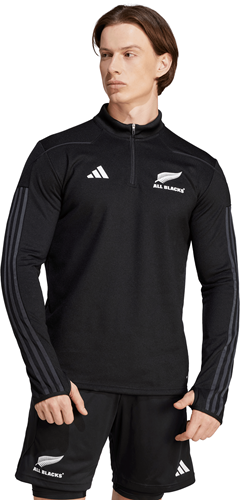 Adidas All Zwart AEROREADY Warming Fleece Longsleeve M-2