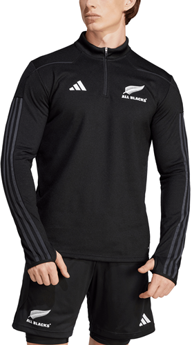 Adidas All Zwart AEROREADY Warming Fleece Longsleeve M-3