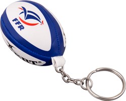 Gilbert rugbybal sleutelhanger Frankrijk wit multikleur rugbyfan