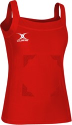 Gilbert Netball Blaze Hook and Loop Tank Top - W 10 - Rood