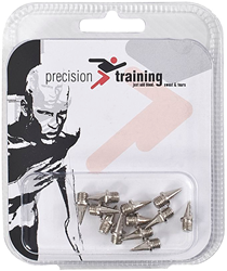 Precision atletiek spikes tartan 9mm zilver - hardloopschoenen accessoire