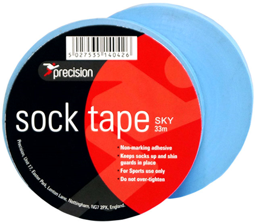 Precision sokkentape sport lichtblauw 19mm x 33m 10 rollen