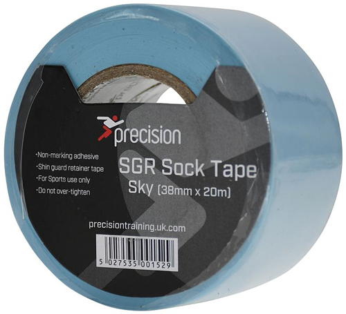 Precision SGR Sock Tape 38mm (Pack of 5) - Sky - 38mm x 20m