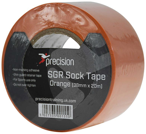Precision SGR Sock Tape 38mm (Pack of 5) - Orange - 38mm x 20m