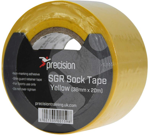 Precision SGR Sokken Tape 38mm (Verpakking van 5) Geel 38mm x 20m