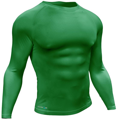 Precision Essential Baselayer Long Sleeve Shirt Junior Groen - L - Junior