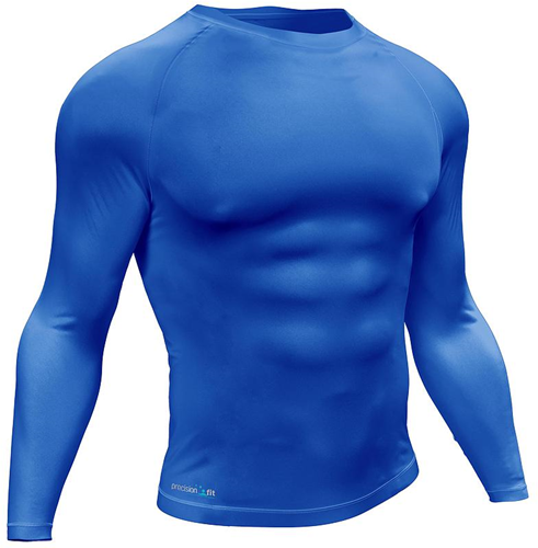 Precision Essential Baselayer Lange Mouw Shirt Volwassene Royal - M