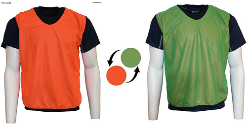 Precision Reversible Mesh Training Bib (Infants,Kids) - Orange/Green - Kids