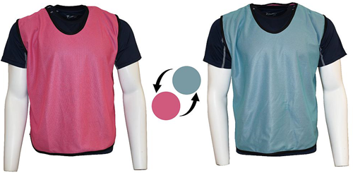 Precision Reversible Mesh Training Bib (Infants,Kids) - Pink/Sky - Kids