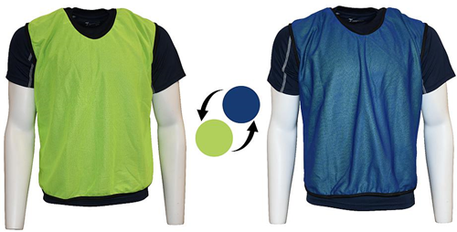 Precision Reversible Mesh Training Bib (Youth, Adult) - Yellow/Royal - Adult