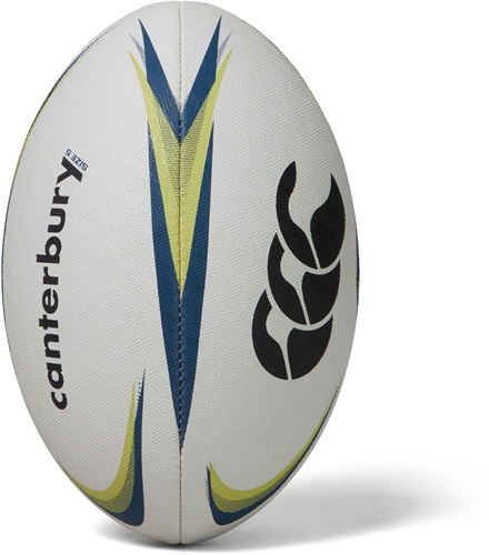 Canterbury rugbybal trainingsbal wit lime blauw maat 3 duurzaam grip
