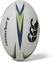 Canterbury rugbybal Mentre wit lime blauw maat 4 trainingsbal