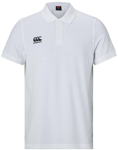 Canterbury poloshirt heren wit Waimak - sportief rugby shirt M
