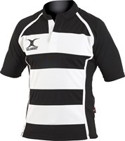 Gilbert rugbyshirt Xact II hoop zwart wit - L sportkleding