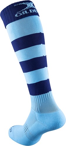 Gilbert rugbysokken Kryten II Hooped navy/sky