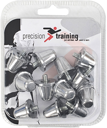 Precision rugby schroefnoppen 18mm - set aluminium studs zilver