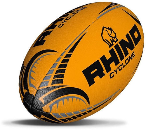 Rhino Cycloon Rugbybal Fluo Oranje - Maat 4