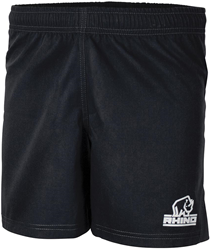 Rhino sportshort Auckland rugbyshorts zwart volwassenen S polyester
