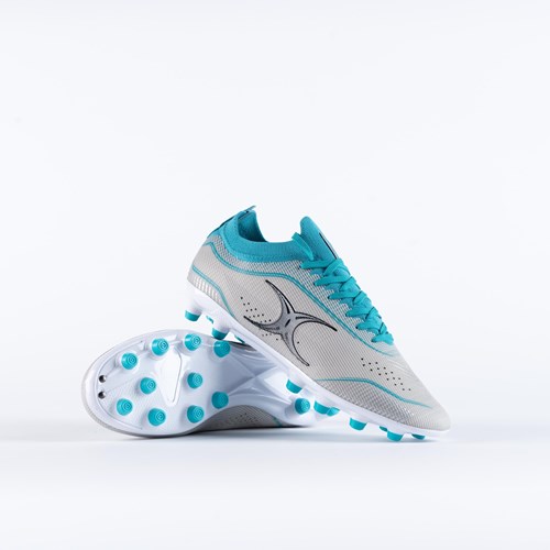 Gilbert rugby schoenen Pro Pace MSX Cool Grey Aqua maat 11.5