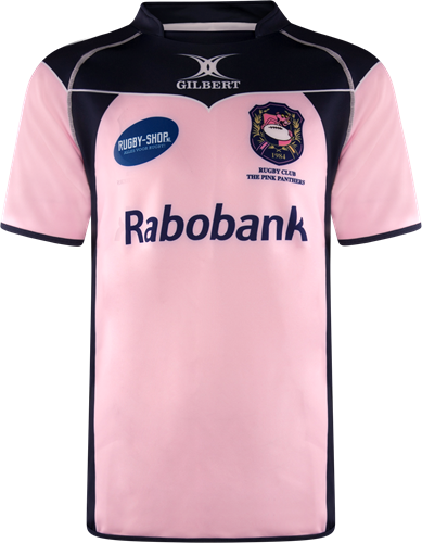 Gilbert rugbyshirt The Pink Panthers -  tight fit size 11/12  maat 152